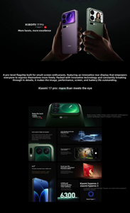 Xiao Mi 17 Pro สมาร์ทโฟน5G 6.3 "1.5K AMOLED 120Hz Display Snapdragon 8 Elite แบตเตอรี่6300mAh 100W ที่ชาร์จ hyperos 3 - Product Image 6