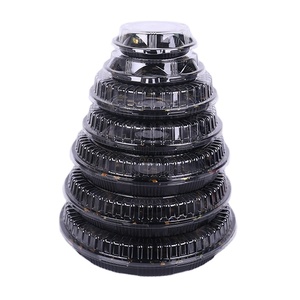 Plato Redondo Desechable para <span class=keywords><strong>Sushi</strong></span> con Tapa, para Uso Comercial y Doméstico, para Empacar Sashimi de Salmón, Plástico de Grado Alimenticio - Product Image 2