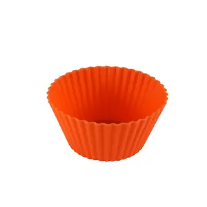 Hot Sale Custom Silicone Cupcake BPA free Reusable Nonstick Handmade Creative Cake Muffin Cup Candy Baking Tools