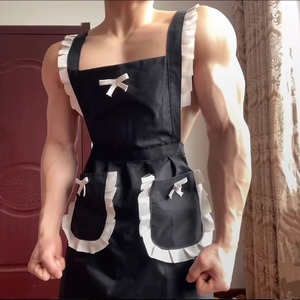 Traje <span class=keywords><strong>de</strong></span> cosplay <span class=keywords><strong>de</strong></span> uniforme <span class=keywords><strong>de</strong></span> sirvienta transparente <span class=keywords><strong>de</strong></span> tres piezas, <span class=keywords><strong>sexy</strong></span>, para mujeres y hombres - Product Image 4