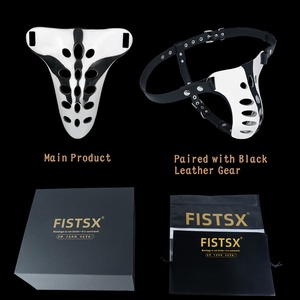 FISTSX Dispositivo de Castidad Masculina de Metal Resistente, Candado para Pene, Ropa Interior BDSM para Juegos de Bondage, Venta al por Mayor - Product Image 6