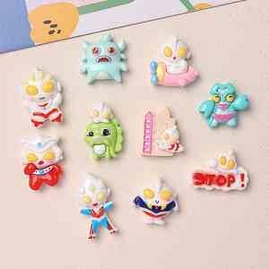 Ultraman Resin Charms Monster Cartoon <span class=keywords><strong>Sero</strong></span> Diy Decor pour coque de téléphone Pince à cheveux - Product Image 5