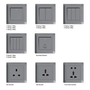 Interruptor de timbre esmerilado controlado por aplicación Smart Life, Control de velocidad 10A Max, Panel táctil impermeable para hoteles domésticos de interior, 220V - Product Image 1