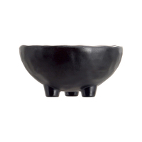 Ensemble de bols de Ramen, assiettes de RestaurAnt, bol triangulaire en mélamine noir mat de haute qualité