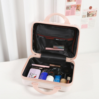 Mini trousse de maquillage portable à coque rigide avec verrouillage par mot de passe pour voyage en extérieur et usage quotidien
