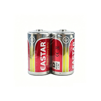 Pile au carbone-zinc EASTAR taille D R20 R20P UM1 1,5 V, pile sèche super résistante pour lampe torche, radio, jouets