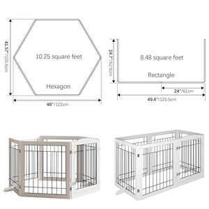 Usine de haute qualité en bois <span class=keywords><strong>pour</strong></span> animaux de compagnie porte de porte rétractable produit <span class=keywords><strong>pour</strong></span> animaux de compagnie grande clôture <span class=keywords><strong>pour</strong></span> chien intérieur 6 panneaux barrière <span class=keywords><strong>pour</strong></span> animaux de compagnie à vendre - Product Image 5