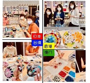 Handmade DIY Retro Mosaic Glass Lamp Kit Self-adhesive Swan Neck <b>Table</b> Lamp for Team <b>Activity</b> Bedroom Ambient Decor - Product Image 5