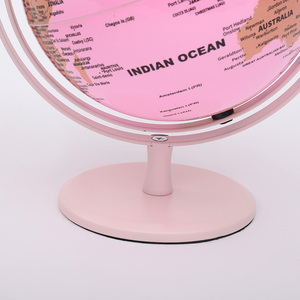 Globo <span class=keywords><strong>del</strong></span> <span class=keywords><strong>mundo</strong></span> de dibujos animados de madera de PVC de 8 pulgadas para niños, geografía educativa, decoración de aula y aprendizaje en el hogar - Product Image 5