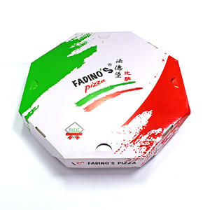Caja de papel para embalaje de alimentos con logotipo personalizado, caja octogonal para pizza - Product Image 4