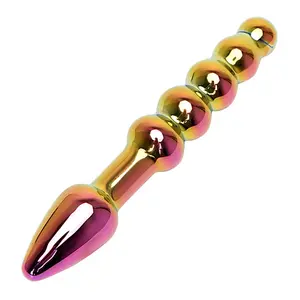 Cristallo di Vetro Butt Plug Perline Backyard Tiro Appello Coppia Prodotti Del Sesso Spina Anale Massaggio