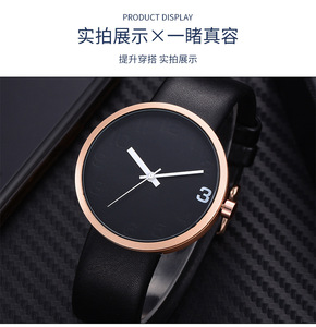 Nuevo producto Reloj elegante para hombre con logo personalizado, reloj de cuarzo informal, impermeable y minimalista para hombre - Product Image 3