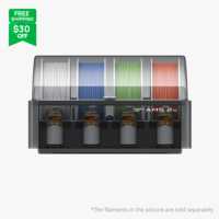 Bambu Lab AMS 2 Pro - Système de gestion automatique des matériaux pour imprimante 3D, boîtier ABS/PC, compatible RFID, décharge active de l'humidité