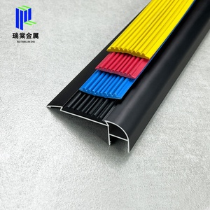 Perfil de aluminio antideslizante <span class=keywords><strong>para</strong></span> escalones con luz LED, protector de esquinas de goma con sensor de luz, protector de bordes seguro <span class=keywords><strong>para</strong></span> <span class=keywords><strong>escaleras</strong></span> - Product Image 6