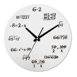 Reloj de Pared Creativo para Sala de Estar, Relojes Modernos con Fórmulas Matemáticas, Decoración para el Hogar con <span class=keywords><strong>Ecuaciones</strong></span> Matemáticas Simples para Cuarto de Estudio - Product Image 3