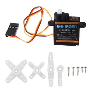 EMAX เซอร์โวดิจิตอล4.8V พร้อมเกียร์สำหรับรถยนต์ <span class=keywords><strong>RC</strong></span>, พลาสติก ES9051ดั้งเดิมพร้อมเกียร์สำหรับเครื่องบินเรือเฮลิคอปเตอร์ - Product Image 5