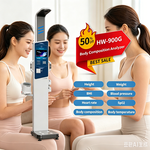 Báscula de Salud con 25 Parámetros, Android, Material ABS, <span class=keywords><strong>19</strong></span> Pulgadas, para Publicidad, Medición de Altura y Peso Corporal, Modelo 2026 - Product Image 1