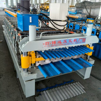 Máquina de Prensado de Tejas de Doble Capa de Alta Velocidad Totalmente Automática, Suministro de Fábrica, Maquinaria de Alta Calidad para Fabricación de Tejas de Color