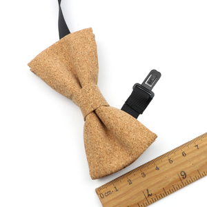 Nouvelle collection <span class=keywords><strong>noeud</strong></span> <span class=keywords><strong>papillon</strong></span> en bois liège pour enfants, faits à la main, solide, à la mode, fête de mariage, cadeau en bois - Product Image 2