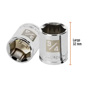 Juego de llaves de vaso de 6 puntas de 6 3/4 pulgadas, con accionamiento de 3/8 pulgadas, TRUPER - Product Image 2