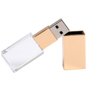 Promotional Corporate Gift Glass Usb Stick Pendrive Usb 2.0 4gb 8gb 16gb 32gb 64gb Crystal Usb Flash Drive