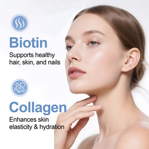 Private Label Biotin Collagen Dissolvable Oral Strips Supports Healthy Hair Skin And Nails Beauty Vitamin <b>Supplement</b> for Women - Product Image 5