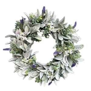 Corona de Flores de Alta Calidad al por Mayor 2025, Orejas de Cordero, Eucalipto, Navidad, Halloween, Dí<span class=keywords><strong>a</strong></span> de Acción de Gracias, Dí<span class=keywords><strong>a</strong></span> del Padre - Product Image 1