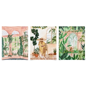 2025 Hot Set of 3 Canvas Art Wall Picture <strong>Frame</strong> of <strong>Green</strong> Color for Home Decor - Product Image 5