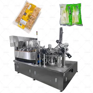 Multi função Premade Bag Food Chicken Stand Pouch Sachet Feet Kimchi Vacuum Bag Liquid Mixed Granule Packing Machine