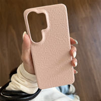 Étui de téléphone rétro mat texturé à bulles froissées pour Samsung Galaxy S26 Ultra S25 S24 S23, coque de protection fine en cuir PU minimaliste