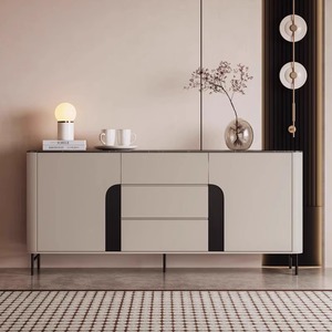 Meuble d'appoint moderne et minimaliste avec unité de rangement de style luxueux, meuble d'appoint pour le salon, table d'entrée - Product Image 1