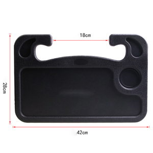 อเนกประสงค์แบบพกพาทนทาน42*28cm ABS รถยนต์ SUV พวงมาลัยถาดอาหาร<span class=keywords><strong>โต</strong></span>๊ะแล็ปท็อป - Product Image 2
