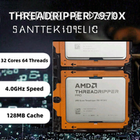 Nouvel ordinateur de bureau avec processeur AMD Threadripper 9975WX 4 GHz, cache de 128 Mo, puissance de 350 W, options neuves et d'occasion
