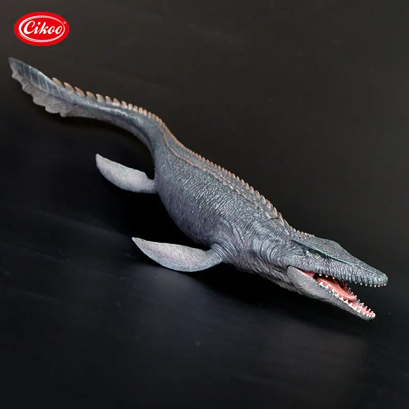 Modelo simulado de animales del océano de Mosasaurus, pvc, sólido, 14,37 pulgadas, juguetes para museo de ciencias, productos de recuerdo para Parque de Atracciones