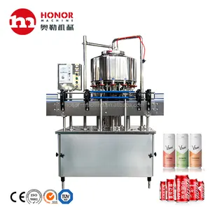 High Quality Linear Type Carbonated Soft Drink Can Filling Machine Beer Canning Equipment