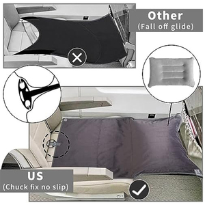 Letto Gonfiabile per Bambini da Viaggio, Estensore per Sedile Aereo, Poggiapiedi Gonfiabile per Aereo - Product Image 3