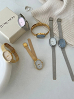 Reloj de Lujo para Mujer, de Cuarzo, con Correa de Acero Inoxidable y Cristal Mineral, Resistente al Agua 3BAR