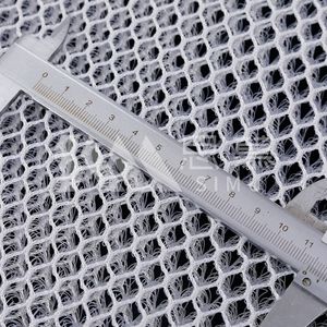 Siège de voiture ventilé en maille 3D, tissu en maille diamant respirant, blanc, grands trous, 100% polyester, résistant à l'abrasion - Product Image 4