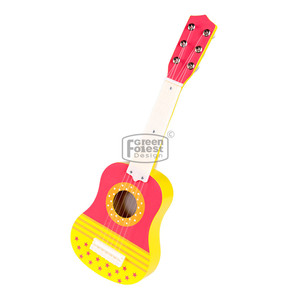 Guitare jouet en bois, nouvelle conception pour enfants, 21 pouces, unisexe, éducative, flûte en bois, cordes en nylon, guitare pour enfants de 21 pouces, type à clés - Product Image 3