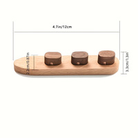 Organisateur de câbles magnétique en bois, gestion des câbles sans perçage, support mural et de bureau pour câbles de téléphone, de souris et de données
