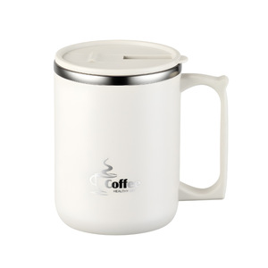 Mug isotherme à double paroi en acier inoxydable 304 avec couvercle et paille, pour café, thé, boissons chaudes et froides - Product Image 3