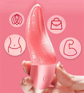 USB充電大人リアル舌ローズバイブレータープッシーGスポットクリトリスマッサージセックスおもちゃ女性用 - Product Image 2