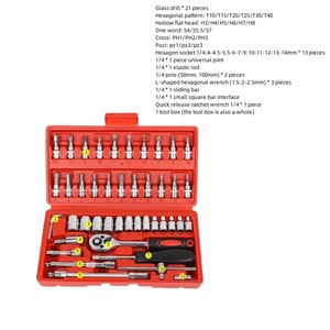 NEOBRISKEN 46 Piece <strong>Socket</strong> <strong>Ratchet</strong> Wrench Quick 1/4 Inch Auto Repair <strong>Ratchet</strong> Screwdriver Combination Hand Tools <strong>Socket</strong> Tool <strong>Sets</strong> - Product Image 6