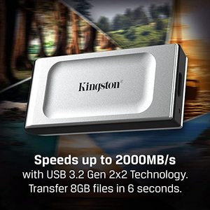 King-ston XS2000 Portable Mini PSSD USB3.2gen 500GB/1TB/2TB/<b>4TB</b> High Speed Type C Interface for Laptop Desktop Pssd 500GB 1TB 2T - Product Image 5