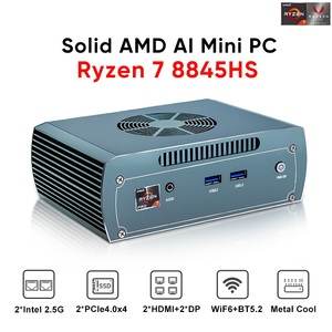 Mini PC Gamer Ry-zen 7 8845HS avec 2 ports LAN Intel 2.5G, 2 DDR5, 2 NVME, routeur pare-feu, NAS, ordinateur de bureau pour jeux, 4x8K WiFi6 SX03 Gamer - Product Image 5