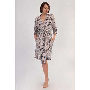 ชุดคลุมอาบน้ำผู้หญิงหรูหรา แขน 3/4 มีกระเป๋า ปรับแต่งโลโก้ได้ เนื้อผ้าสแปนเด็กซ์ระบายอากาศ ไซส์พลัส สำหรับฤดูหนาว ลายพิมพ์เรียบ - Product Image 4