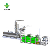 Máquina de destilación de aceite de motor usado a diésel no estándar, planta de refinería de aceite usado con esquema personalizado