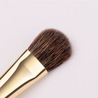 Ensemble de pinceaux à paupières de luxe en poils naturels de poney et d'écureuil, 13 pièces, série rose rouge, pinceaux de maquillage nacrés