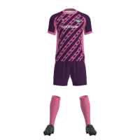 Ensemble Maillot et Short de Football Personnalisé pour Homme 100% Polyester Respirant Séchage Rapide Impression Numérique Nom d'Équipe Personnalisé Vêtements d'Été