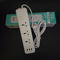 Interruptores de Seguridad para Niños con Botones de Encendido/Apagado Multiusos, 3 USB y 3 Tomas de Corriente